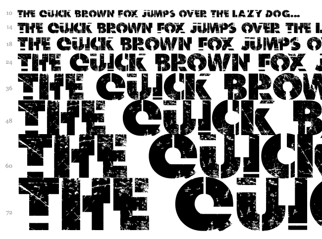 Dark Net Warrior font waterfall